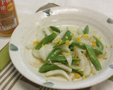 スナップえんどうと新たまねぎの炒め物作り方6写真