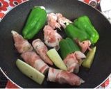 フライパンでナスとピーマンと豚肉料理作り方4写真