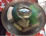 フライパンでナスとピーマンと豚肉料理作り方5写真