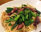 大人の味 ホタルイカと菜の花のパスタ作り方7写真