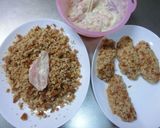 糖質制限 さっくり衣のふっくらﾁｷﾝｶﾂ作り方6写真