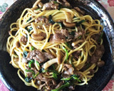 簡単＆絶品♡ほうれん草と牛肉の和風パスタ作り方6写真