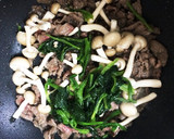 簡単＆絶品♡ほうれん草と牛肉の和風パスタ作り方4写真