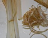 ウドの皮三杯酢和え作り方1写真
