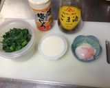 簡単朝ごはん☆韓流お豆腐ネギ丼作り方1写真