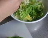 レタスをチン！簡単！湯引き風ホットサラダ作り方1写真