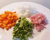 アジアで食べた朝ごはん！野菜のオムレツ作り方1写真