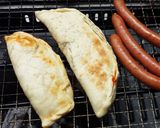 バーベキューでカルツォーネ（冷凍ＯＫ）作り方7写真
