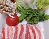 豚ばら肉のオイスターソース炒めご飯のせ作り方1写真