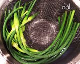 にんにくの芽ときのこの炒めもの作り方1写真