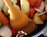 ゴロゴロ野菜とハンバーグ✿カレープレート作り方9写真