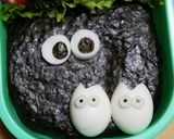 キャラ弁☆まっくろくろすけと小トトロ作り方8写真