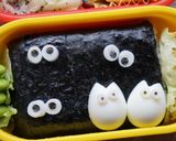 キャラ弁☆まっくろくろすけと小トトロ作り方9写真