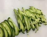 ザーサイとササミの水菜サラダ作り方2写真