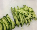 ザーサイとササミの水菜サラダ作り方2写真