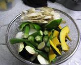 揚げ野菜のめんつゆ漬け作り方1写真