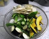 揚げ野菜のめんつゆ漬け作り方1写真