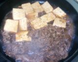 フライパンで♪すき焼き風肉豆腐作り方3写真