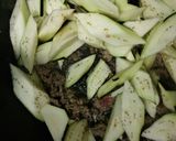なすとたけのこの麻婆風肉味噌炒め作り方2写真