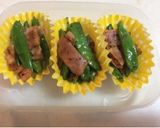かき醤油で☆絹さやとベーコンソテー作り方4写真