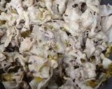 豚と高菜漬けの炒め物作り方5写真