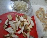 海老とエリンギのクリームパスタ作り方3写真