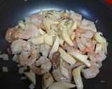 海老とエリンギのクリームパスタ作り方6写真
