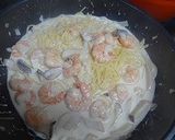 海老とエリンギのクリームパスタ作り方8写真