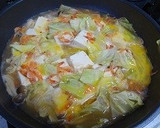 桜えびと春キャベツと豆腐のとろ煮作り方4写真