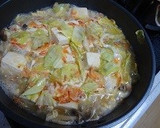 桜えびと春キャベツと豆腐のとろ煮作り方5写真