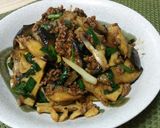 なすとたけのこの麻婆風肉味噌炒め作り方5写真