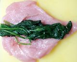 MM21♪鳥むね肉のほうれん草まきまき♪作り方2写真