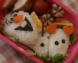 オラフ弁当♪枝(手)アイデアは必見！作り方4写真