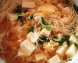 簡単お昼★卵＆豆腐にゅうめん作り方6写真