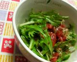 火＆包丁要らず☆水菜の梅わさおかか和え作り方5写真