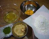 簡単ふわ・ふわ　抹茶シフォンケーキ作り方1写真
