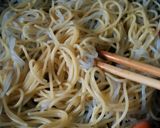 卵黄チーズソースのパスタ＋アスパラ添え作り方8写真
