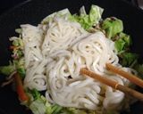 男の焼きうどん(ソース味)作り方3写真