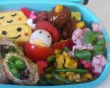 キャラ弁♥ハムでカイワレのお花♡作り方3写真