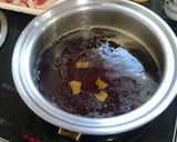 赤酒とたまり醤油を使った濃厚牛丼作り方2写真