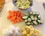 野菜たっぷり☆優しい旨味ミネストローネ☆作り方1写真