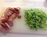 簡単☆ソースと鮭フレークが絶品チャーハン作り方1写真