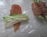 すき焼きのタレで簡単♪ささみのエノキ巻き作り方2写真