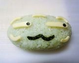 キャラ弁❈沖縄ゆるキャラ　ゴーヤ君作り方3写真