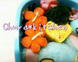 キャラ弁❈沖縄ゆるキャラ　ゴーヤ君作り方4写真
