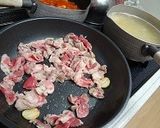 豚肉と春キャベツとじゃがいものパスタ作り方3写真