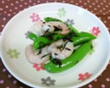 スナップえんどう＆エビの塩昆布和え♪作り方9写真