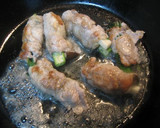 柚子こしょうでさっぱり♪きのこの豚肉巻き作り方3写真