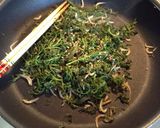人参の葉のオリーブ炒め作り方4写真