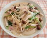 フライパンひとつで✩ツナ玉マヨ醤油パスタ作り方14写真